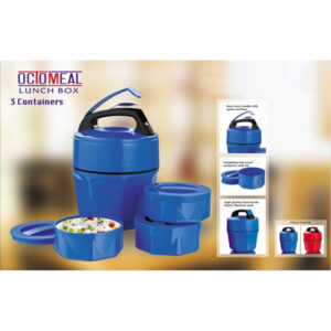 Octomeal Plastic Lunch-Box 3 Containers