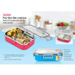 Sigma-Poly-Steel-Slim-Lunch-box-Made-of-Polycarbonate-and-Steel