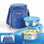 Zippy Lunch Bag- 3 Containers Metal