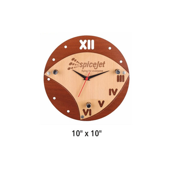 Wooden wall Clock (Round Shape)