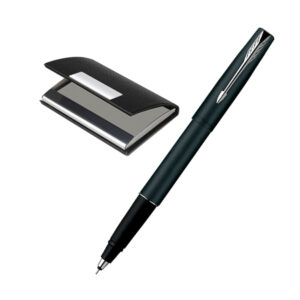 Parker-Frontier-Matte-Black-Ct-Roller-Ball-Pen-+-Card-Holder1