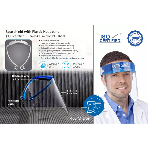 Face-Shield-With-Plastic-Headband From Offiworld